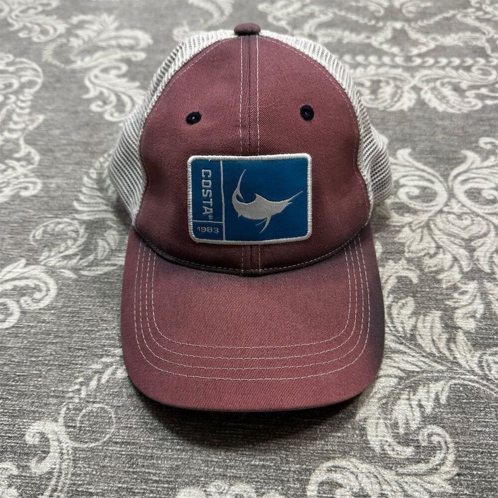 Costa Del Mar Pink Snapback Trucker Hat Unisex Adjustable Cap